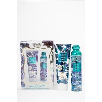 FLOWER SECRET VIOLET DREAMS BODY MIST AND LOTION SET 500 ML